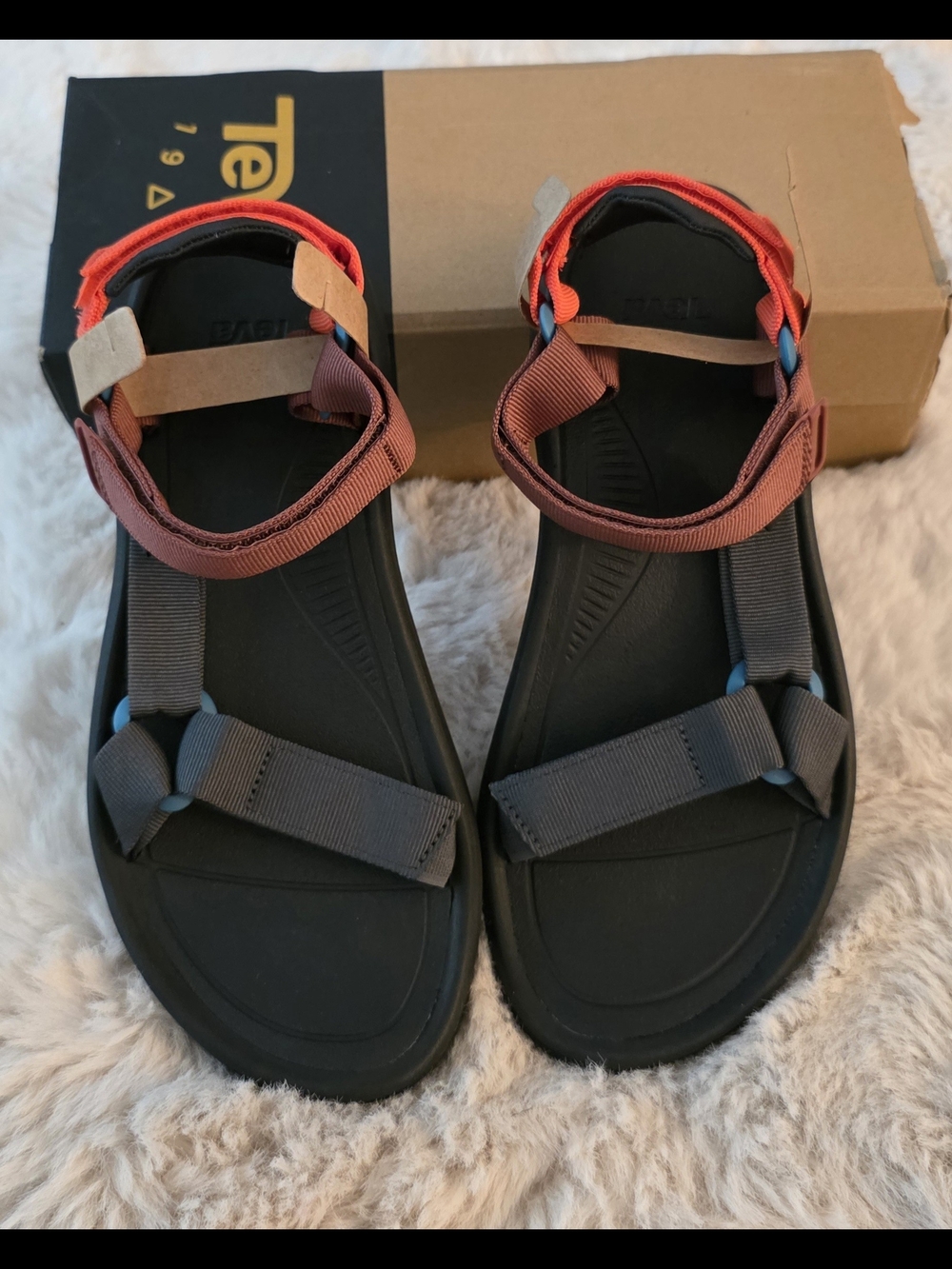 Teva Men's Black & Rust Universal Sandal - Adjustable Straps